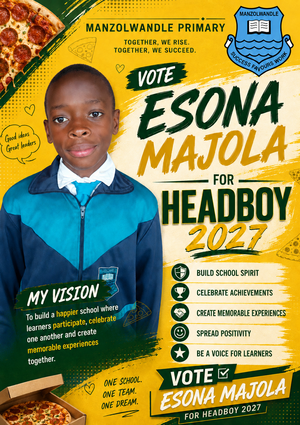 Election poster for Esonasipho Majola