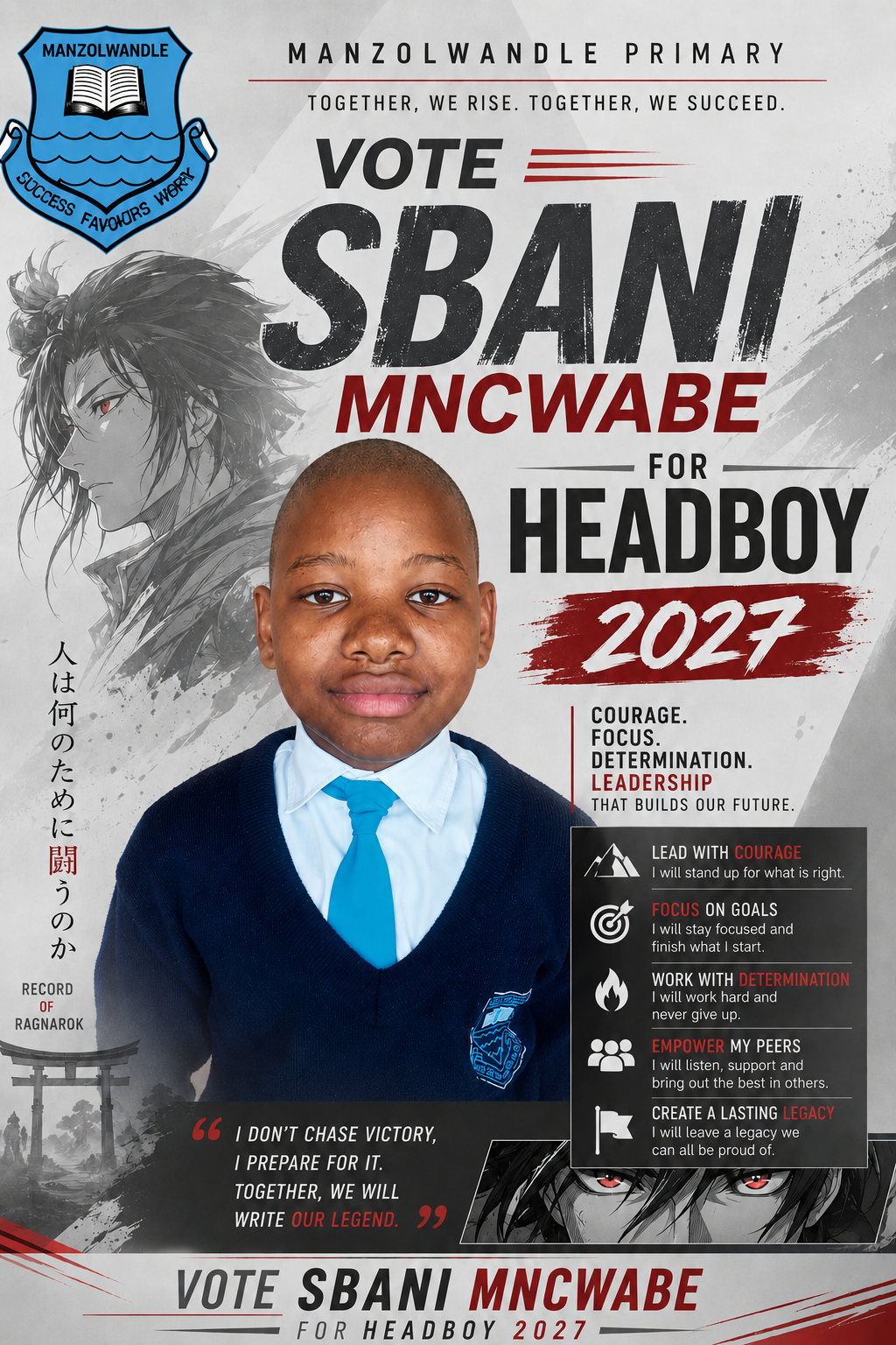 Election poster for Siphosethu Mncwabe