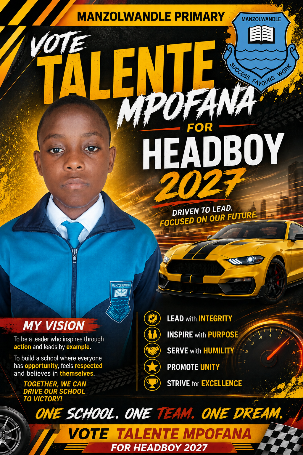 Election poster for Talente Mpofana