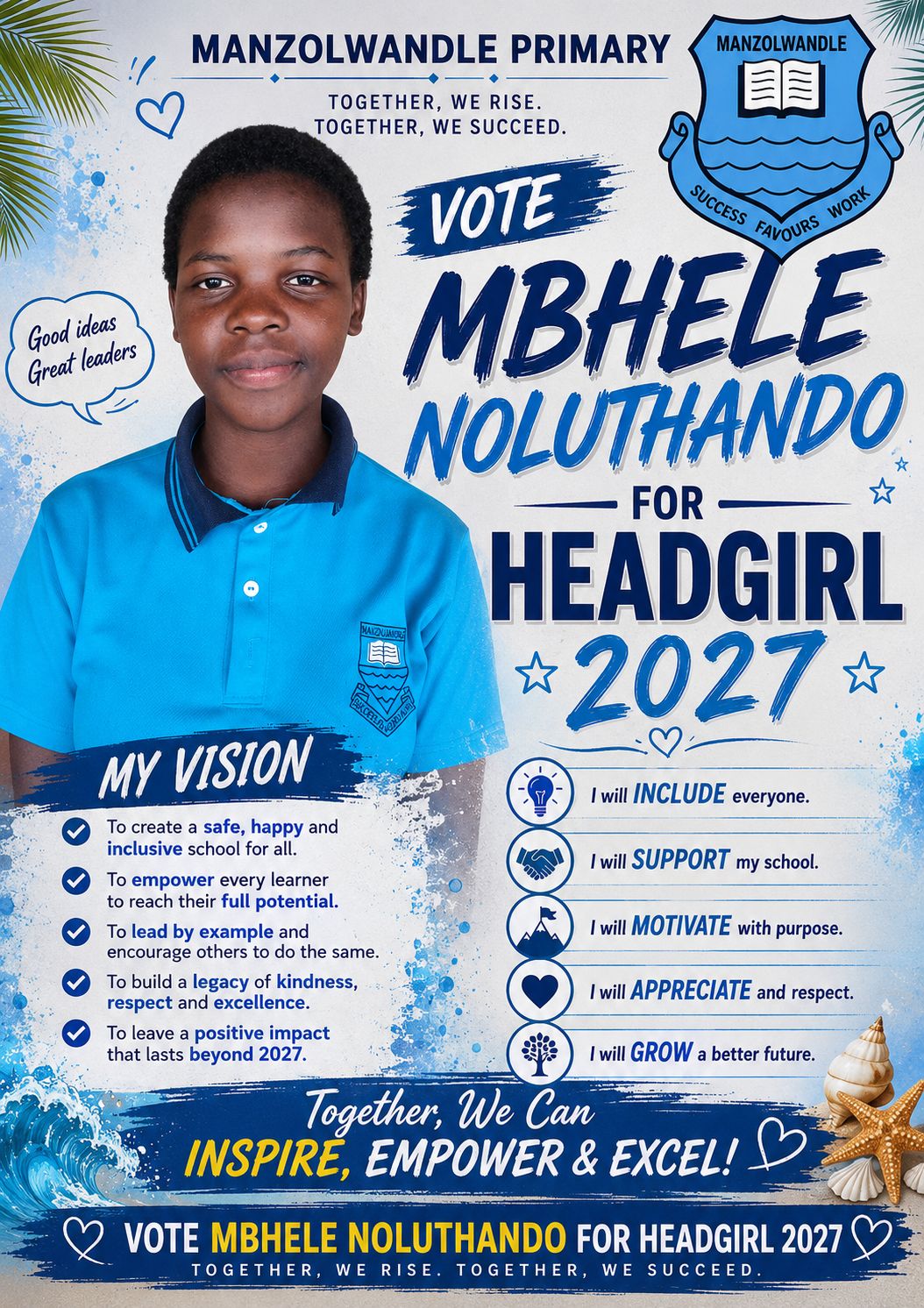 Election poster for Noluthando Mbhele