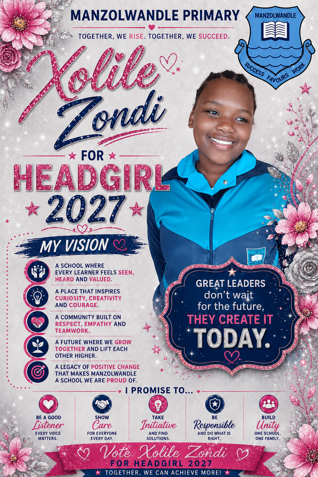 Election poster for Xolile Zondi
