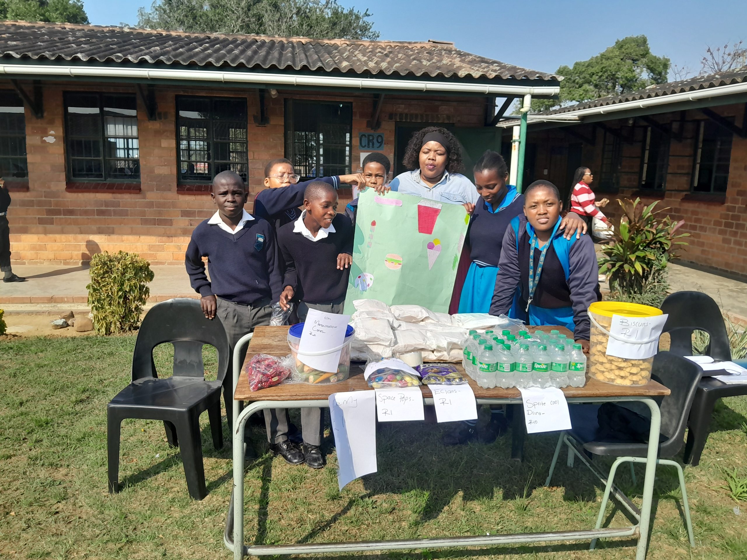 Grade 7 learner business at Manzolwandle Primary School