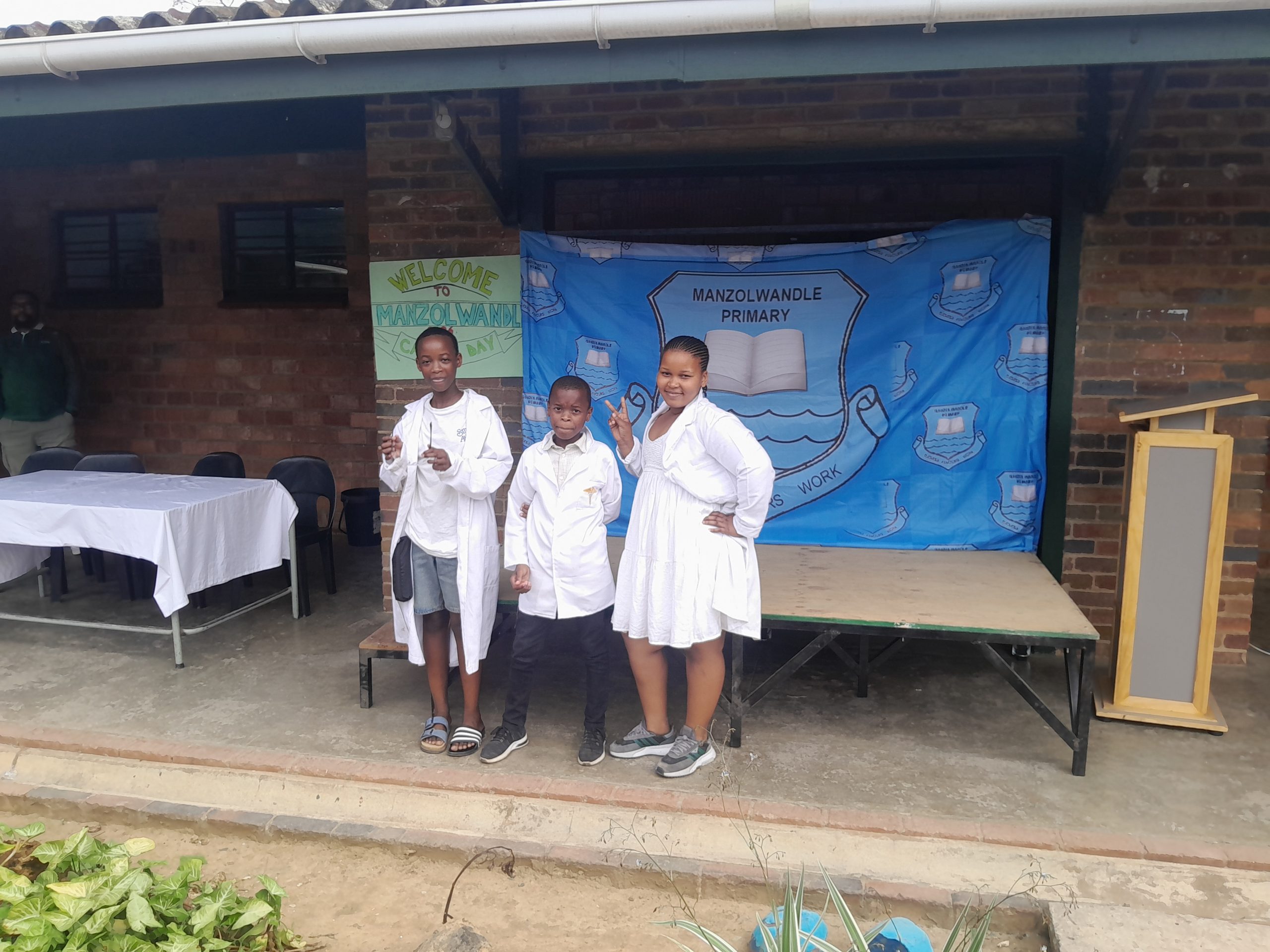 Future scientists during Grade 7 Career Day