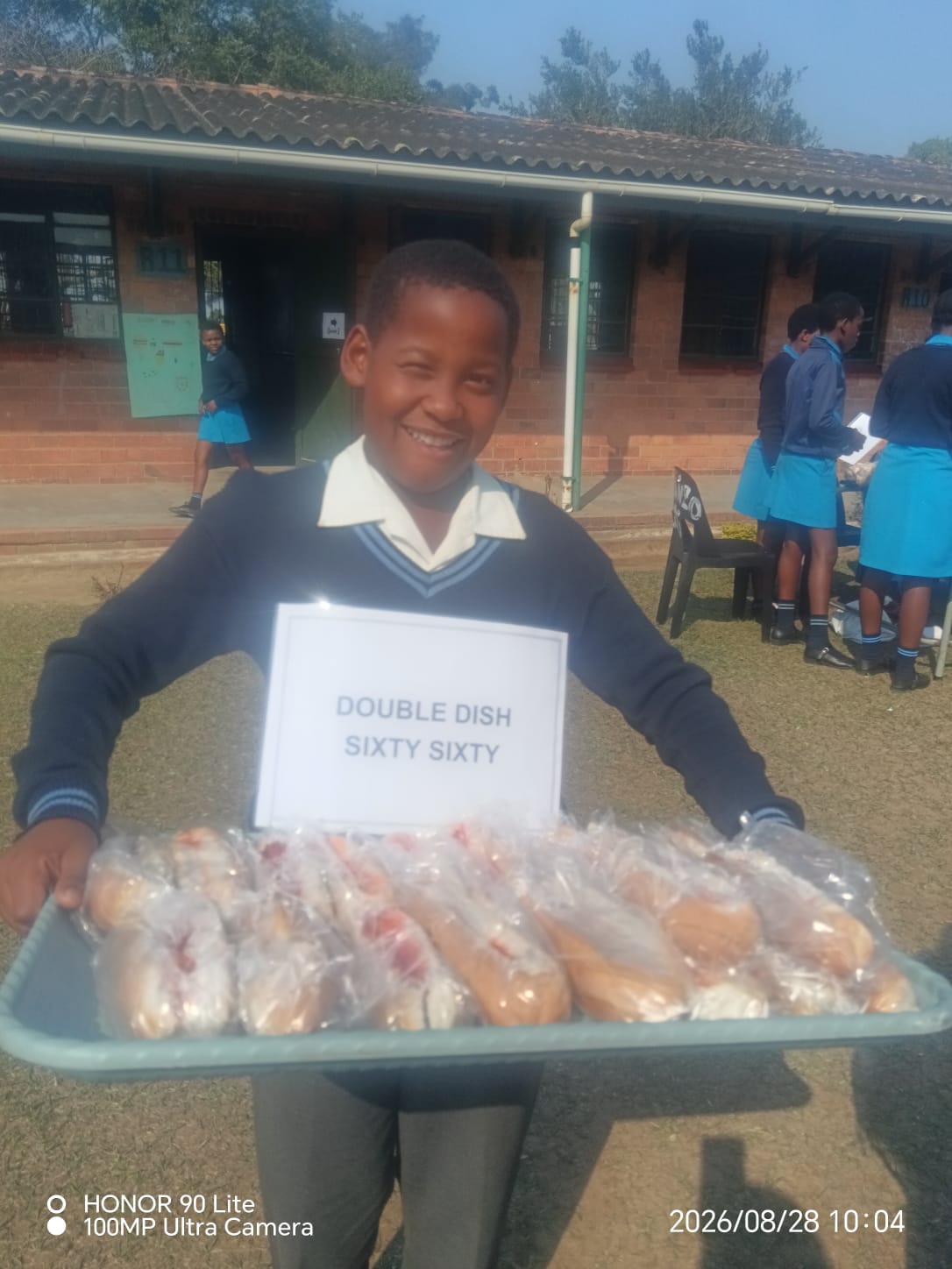 Grade 7 Market Day learners and store